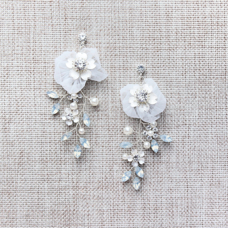 ASTER SILVER EARRINGS Braidsart 