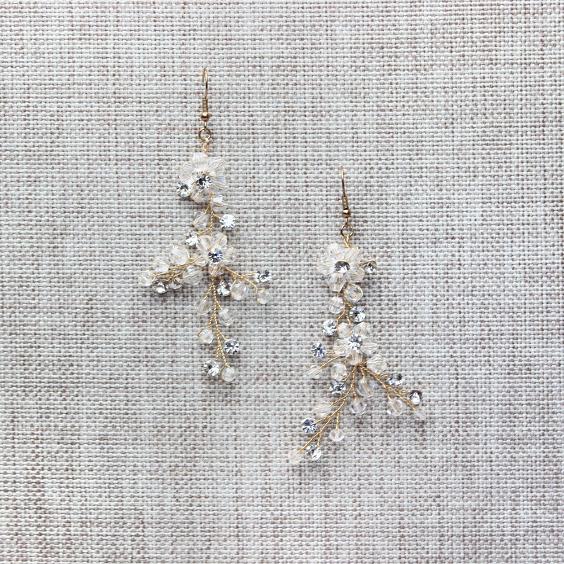 FLORA GOLD EARRINGS Braidsart 