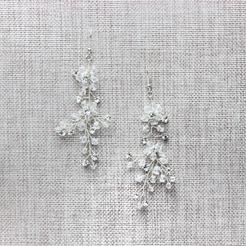 FLORA SILVER EARRINGS Braidsart 
