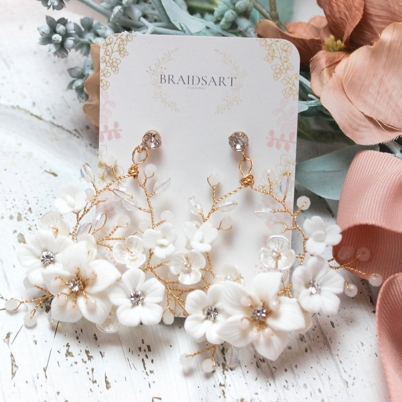 BETHANY GOLD EARRINGS Braidsart 