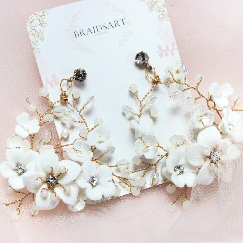 BETHANY GOLD EARRINGS Braidsart 