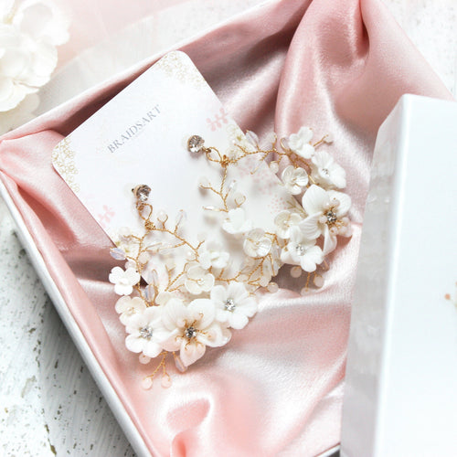 BETHANY GOLD EARRINGS Braidsart 