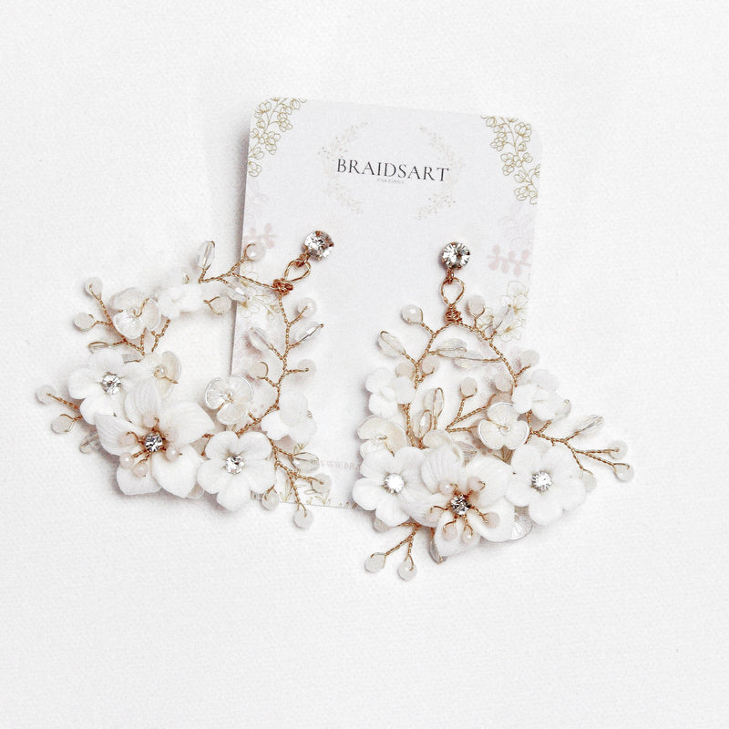 BETHANY GOLD EARRINGS Braidsart 