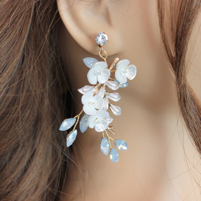 BLOSSOM GOLD EARRINGS Braidsart 