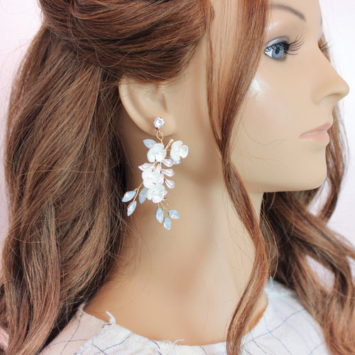BLOSSOM GOLD EARRINGS Braidsart 