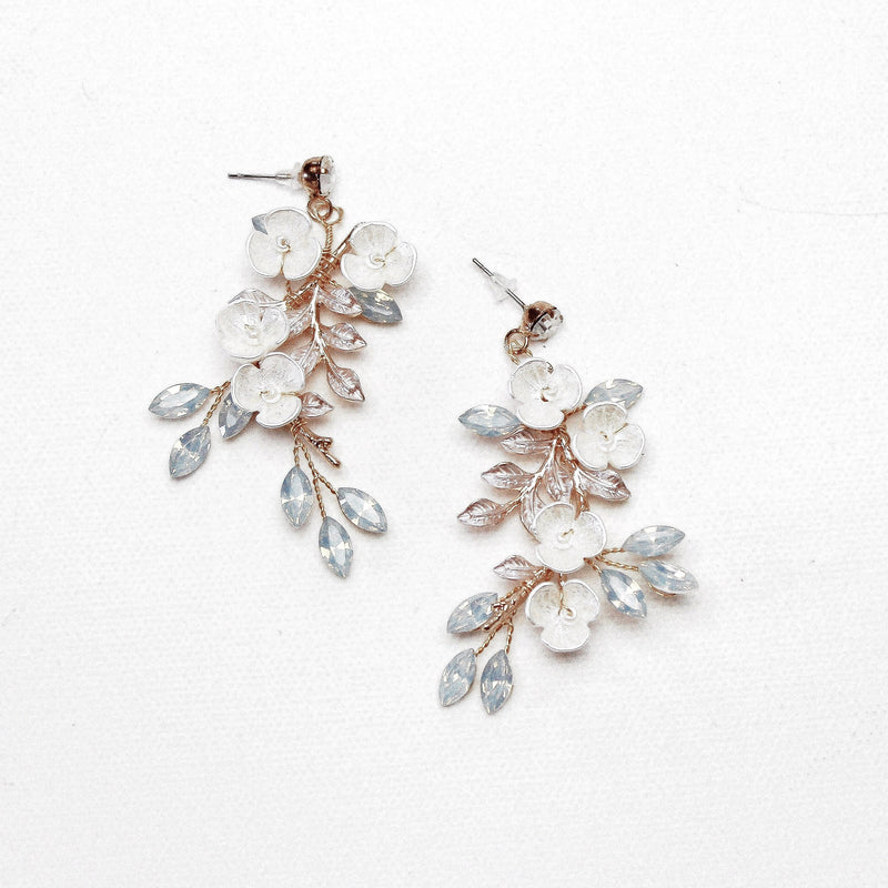 BLOSSOM GOLD EARRINGS Braidsart 
