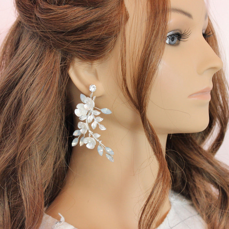 BLOSSOM SILVER EARRINGS Braidsart 