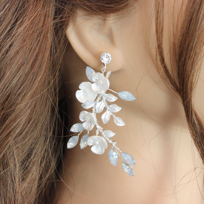 BLOSSOM SILVER EARRINGS Braidsart 