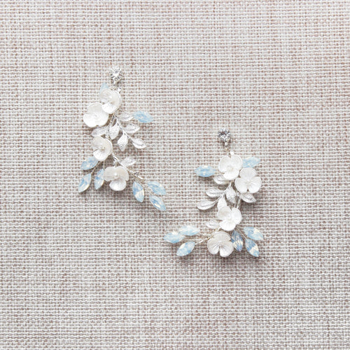 BLOSSOM SILVER EARRINGS Braidsart 