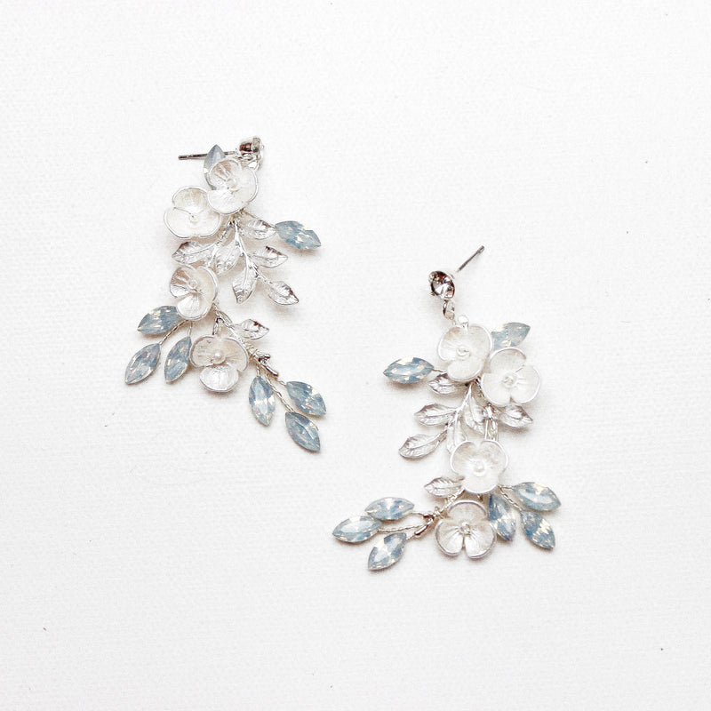 BLOSSOM SILVER EARRINGS Braidsart 