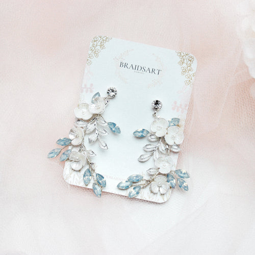 BLOSSOM SILVER EARRINGS Braidsart 