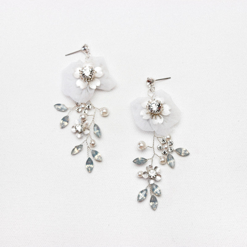 ASTER SILVER EARRINGS Braidsart 