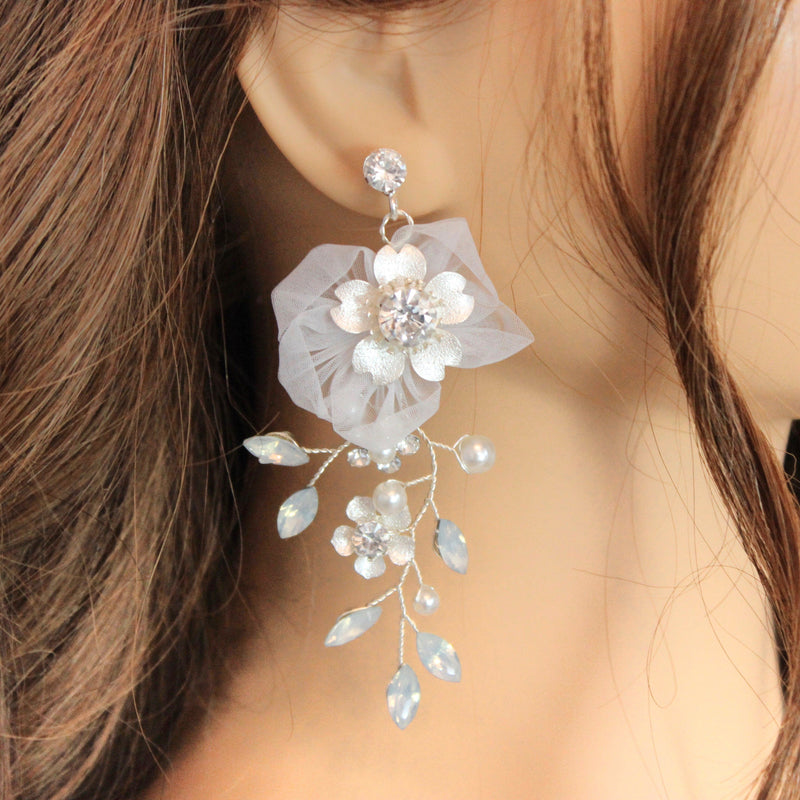 ASTER SILVER EARRINGS Braidsart 