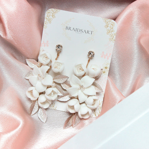 AYANA GOLD EARRINGS Braidsart 