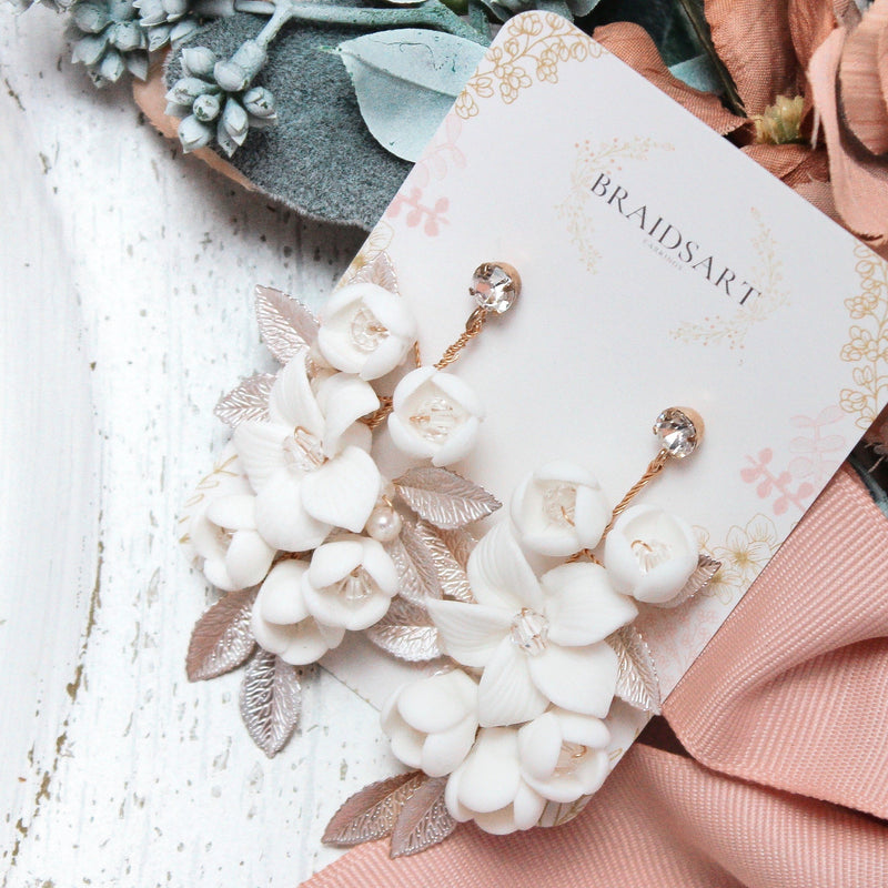 AYANA GOLD EARRINGS Braidsart 