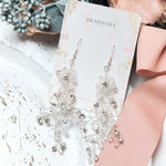 FLORA SILVER EARRINGS Braidsart 