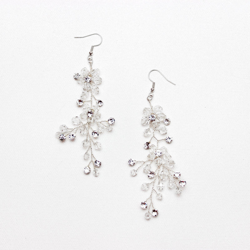 FLORA SILVER EARRINGS Braidsart 
