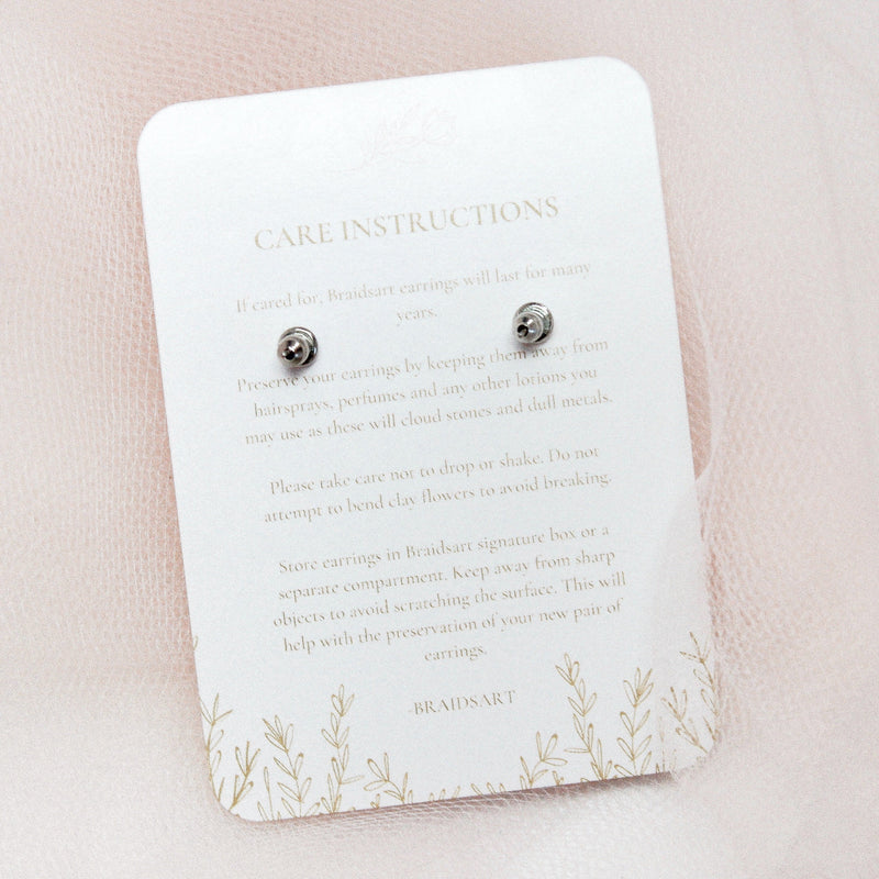 BETHANY SILVER EARRINGS Braidsart 